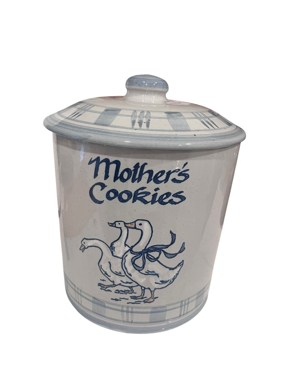 Vintage Louisville
Stoneware
Gaggle &
Geese Cookie
Jar Blue Beige